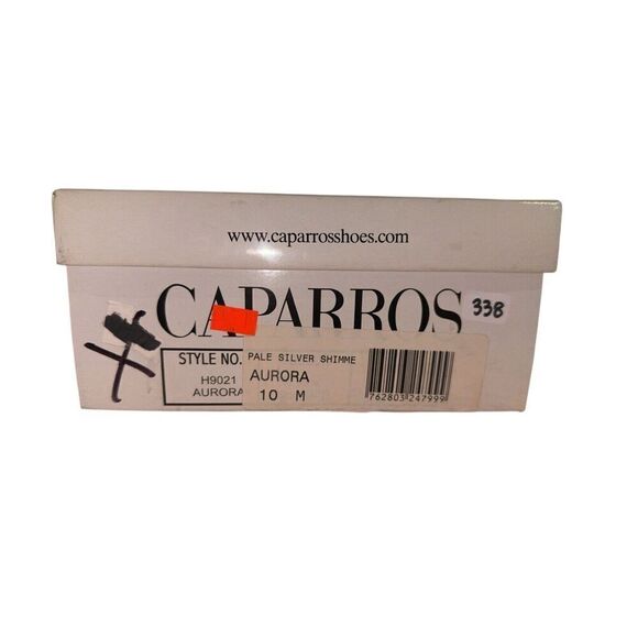 Caparros Pale Silver Aurora - Strappy Pointed Toe Heels Womens Sz 10 - READ DESC - Picture 10 of 10